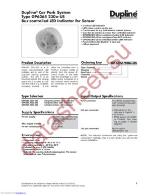 GP62652303-US datasheet  