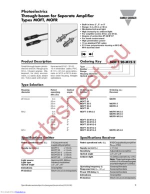 MOFR-M12-2 datasheet  