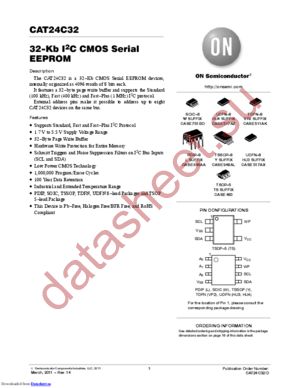 CAT24C32LI-GT3 datasheet  