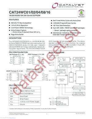 CAT24WC02LATE13F datasheet  