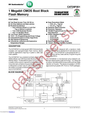 CAT28F001LI-12BT datasheet  