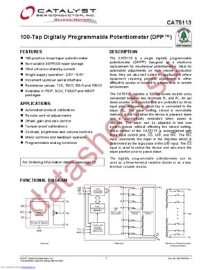 CAT5113ZI-00-G datasheet  