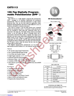 CAT5113ZI-00-GT3 datasheet  