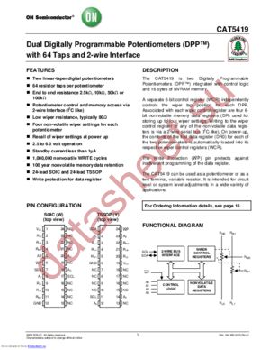 CAT5419WI-00 datasheet  