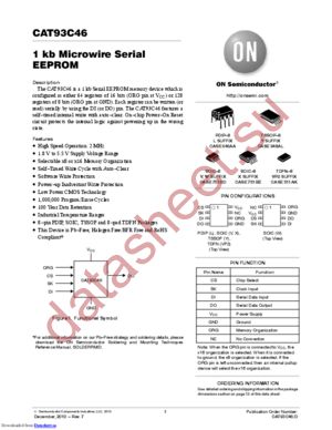 CAT93C46VIGT3 datasheet  