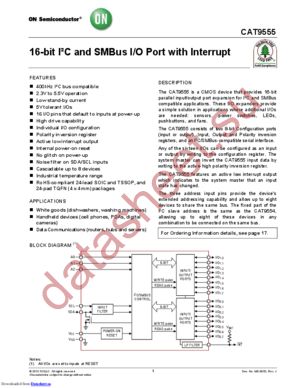 CAT9555WI-T1 datasheet  