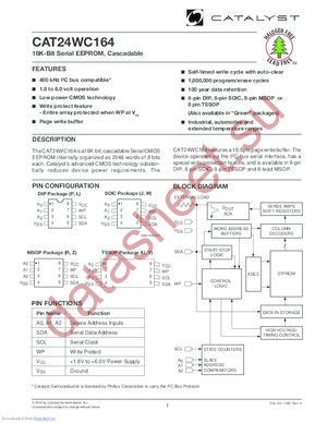 CAT24WC164LE-1.8TE13 datasheet  