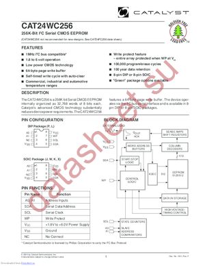 CAT24WC256K3TE13 datasheet  