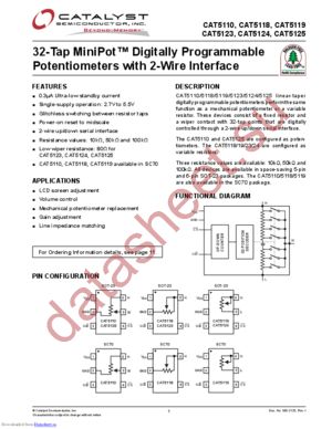 CAT5125TBI-10-GT3 datasheet  