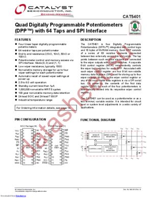 CAT5401_07 datasheet  