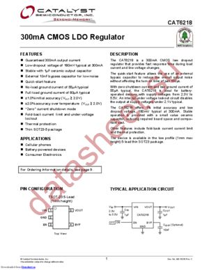 CAT6218_08 datasheet  