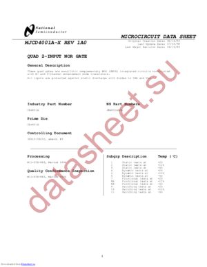 CD4001A datasheet  