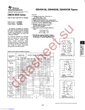 CD4001BF3AS2534 datasheet  