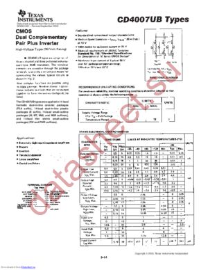 CD4007UB_TI datasheet  