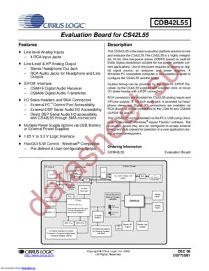 CDB42L55 datasheet  