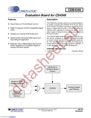 CDB4349 datasheet  