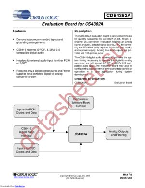 CDB4362A datasheet  