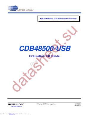 CDB48500-USB datasheet  