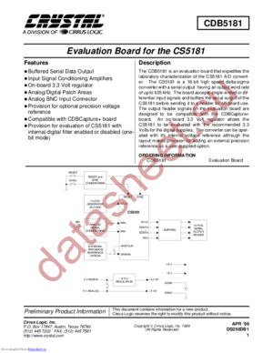 CDB5181 datasheet  