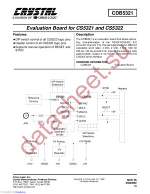 CDB5321 datasheet  
