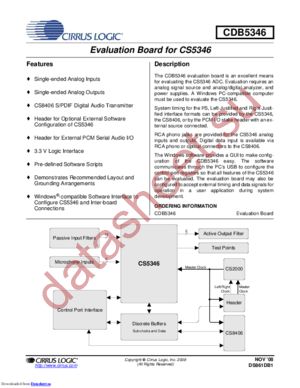 CDB5346 datasheet  