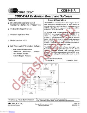 CDB5451A datasheet  