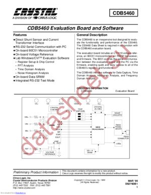 CDB5460 datasheet  