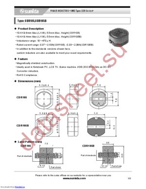 CDR105NP-331MC datasheet  