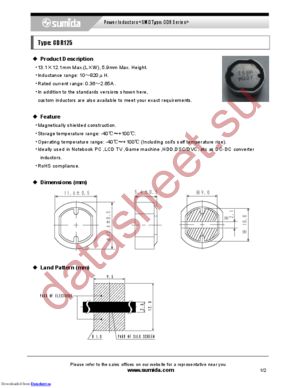 CDR125NP-681MC datasheet  