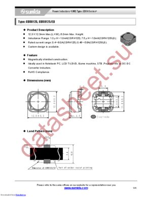 CDRH125NP-270MC datasheet  