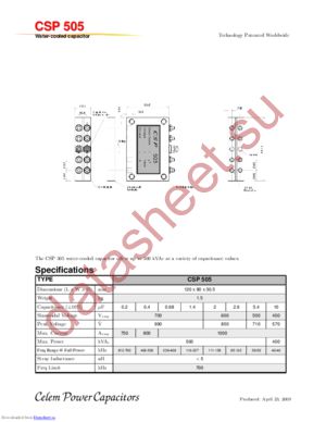 CSP505 datasheet  