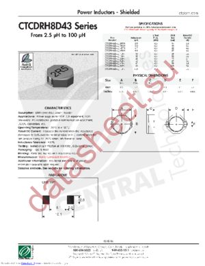 CTCDRH8D43F-680N datasheet  