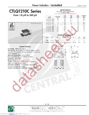 CTLQ1210C-100K datasheet  