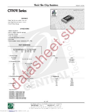 CTTKFR0201FT-1002 datasheet  