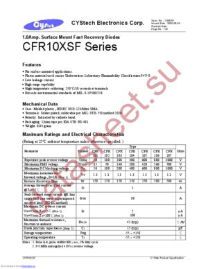 CFR101 datasheet  