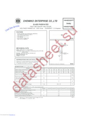 1N4937GPT datasheet  