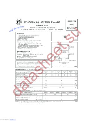 SBM110PT datasheet  