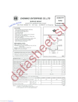 SCM310PT datasheet  