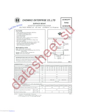 SCM33PT datasheet  