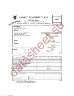 SPL1020CTPT datasheet  