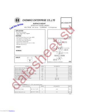 SPL1040ACTPT datasheet  