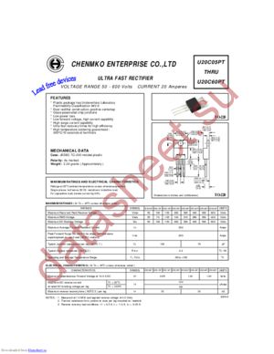 U20C20PT datasheet  