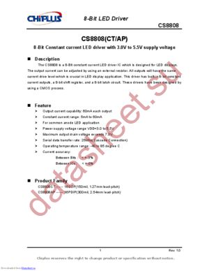 CS8826 datasheet  