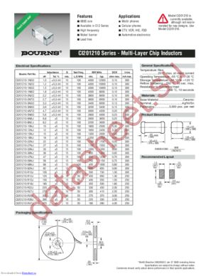 CI201210-1N5D datasheet  