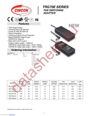 TRG70E180-01E03-Level-V datasheet  