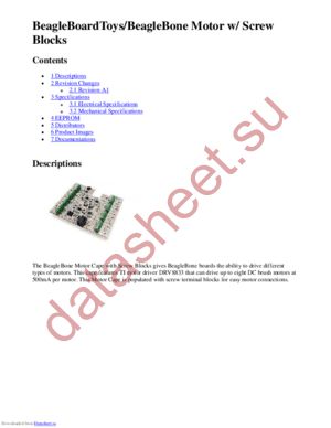 BB-BONE-MOTOR-02 datasheet  