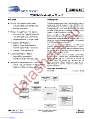 CDB4244 datasheet  