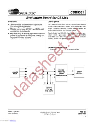 CDB5361 datasheet  