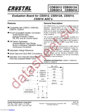 CDB5012A datasheet  