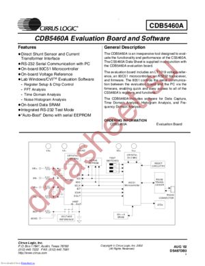 CDB5460A datasheet  